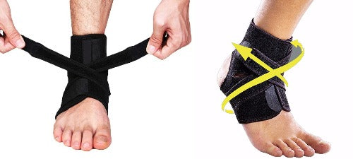Ankle Brace Support Wrap with Adjustable Straps for Sprain & Tears - Affordable Compression Socks