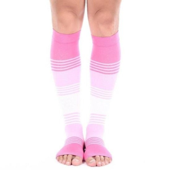Open Toe Compression Socks Toeless Men Women