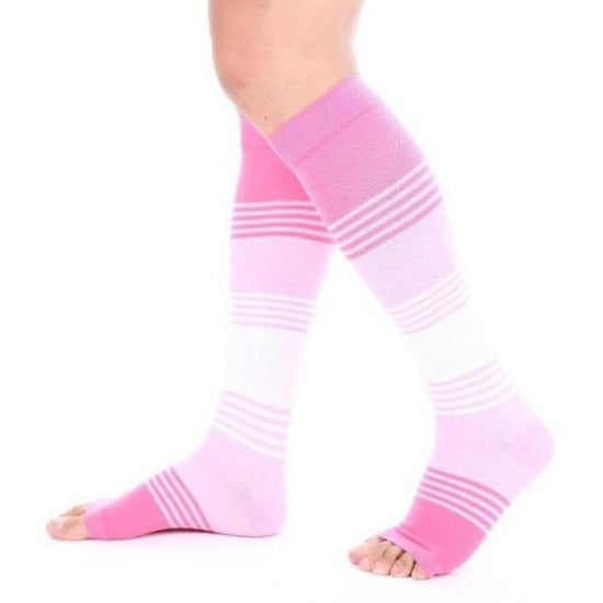 Open Toe Compression Socks Toeless Men Women