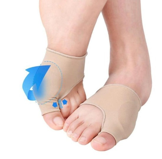 Padded Bunion Protecting Foot Sleeves - Big Toe Corrector Straightner - Pair - Affordable Compression Socks