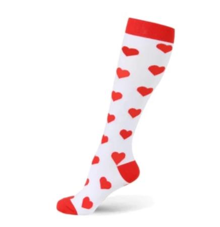 Compression Socks Men Women Hearts
