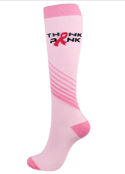 Compression Socks Breast Cancer Awareness