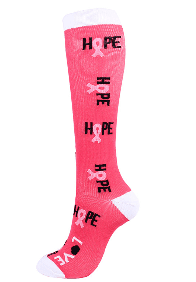 Compression Socks Breast Cancer Awareness