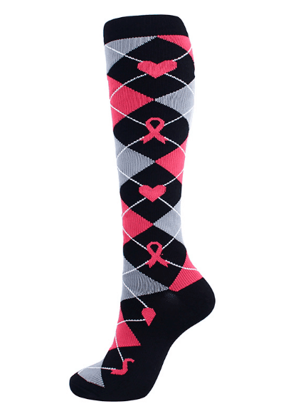 Compression Socks Breast Cancer Awareness