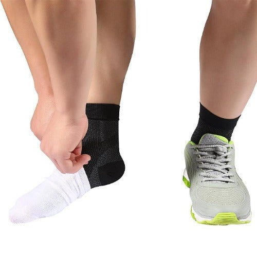 Compression Foot Sleeves - Open Toe Socks for Plantar Fasciitis and Arch Pain - Affordable Compression Socks