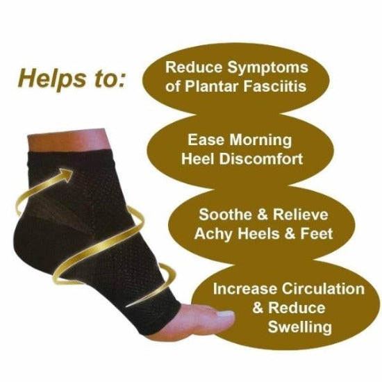 Compression Foot Sleeves - Open Toe Socks for Plantar Fasciitis and Arch Pain - Affordable Compression Socks