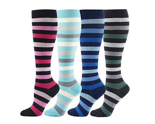 Camo Compression Knee High Socks - John's Crazy Socks