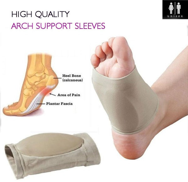 Plantar Fasciitis Arch Support Sleeves Gel Pad Support - Foot & Heal Pain Relief - Affordable Compression Socks