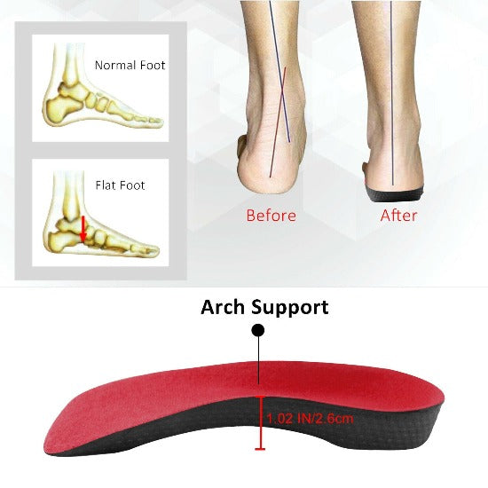 Insoles Flat Feet Plantar Fasciitis Foot Heel