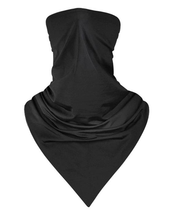 Face Neck Gaiter Cover Sun Protection Black