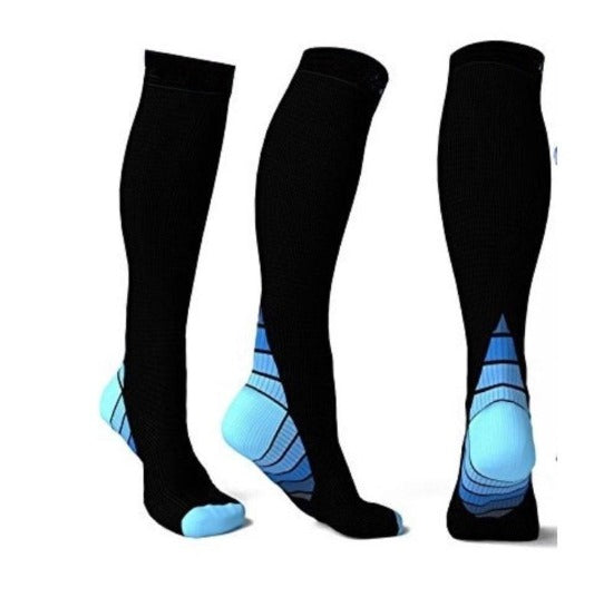 Athletic Fit Sports Compression Socks with Graduated Target Zones - Affordable Compression Socks