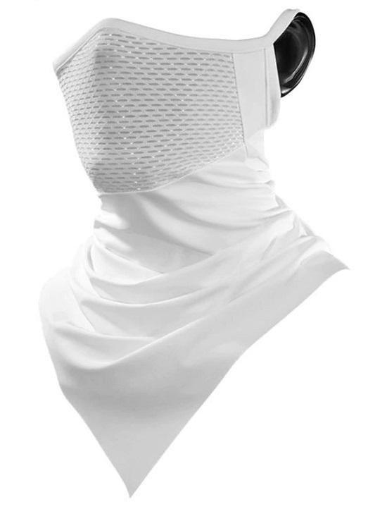 Face Neck Gaiter Cover Sun Protection White