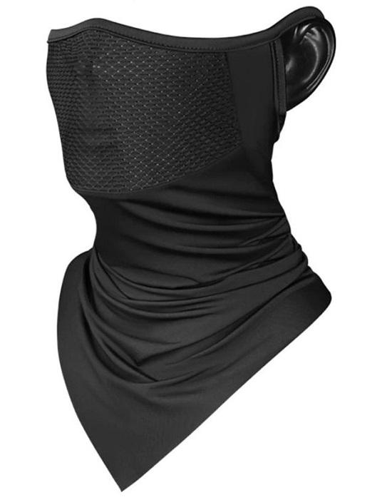 Face Neck Gaiter Cover Sun Protection Black