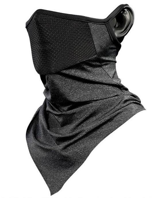 Face Neck Gaiter Cover Sun Protection Gray