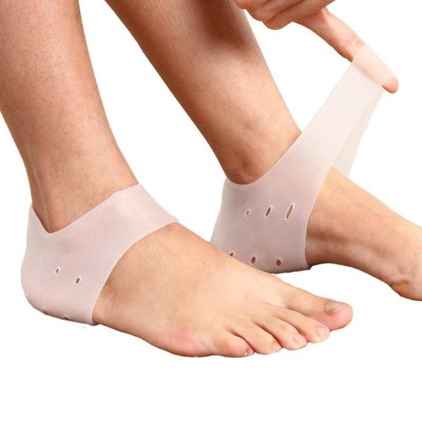 Protective Silicone Sleeve Gel Cups for Plantar Fasciitis & Heel Spurs - Affordable Compression Socks