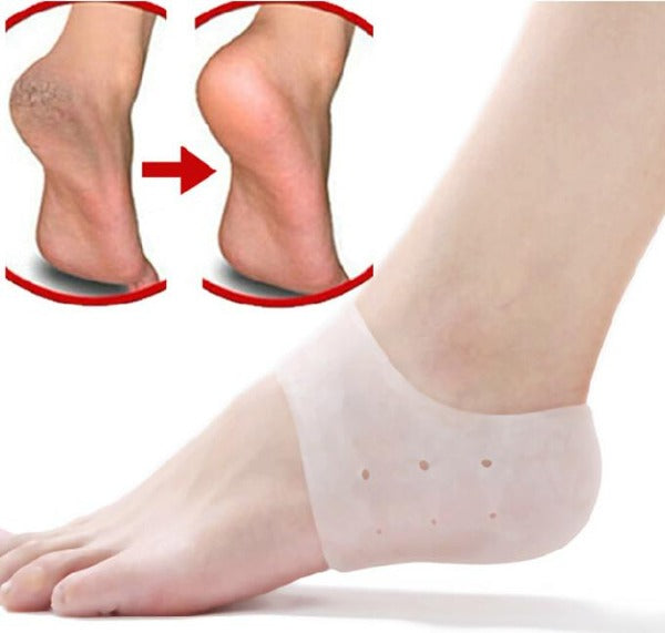 Protective Silicone Sleeve Gel Cups for Plantar Fasciitis & Heel Spurs - Affordable Compression Socks