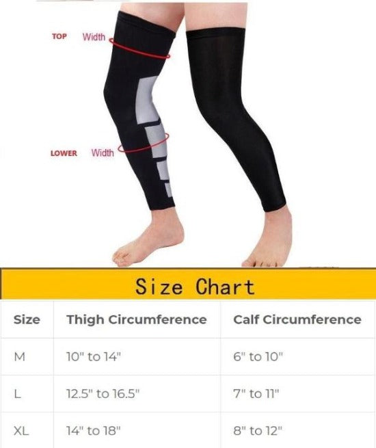 Thigh Compression Size Chart